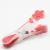 Pinza para Ropa Antideslizante de Dos Colores de Plástico, Clip de Fijación a Prueba de Viento con Forma de Flor Colorida para Secar Calcetines