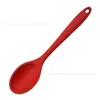 Colher de Silicone Integrada, Colher de Silicone Maior para Mexer, Colher de Sopa Resistente ao Calor, Utensílio de Cozinha Doméstico, Frigideira Antiaderente