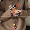 Adecuado para Funda de Teléfono Huawei Pura80 Pro, Artística y Linda, Estilo Huawei Pura70, 6 Patrones de Cuadros de Colores Contrastantes