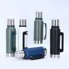 Tetera aislada transfronteriza, tetera de agua caliente de acero inoxidable 304, tetera portátil de gran capacidad para uso en exteriores y en casa, taza aislada para exteriores