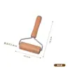 Rodillo de Masa Portátil Palo Rodillo de Masa Palo Prensa para Masa de Empanada Casero Herramienta de Horneado de Madera de Haya