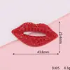 Batom Criativo Lábios Cheios de Diamantes Lábios Vermelhos Capa para Celular Acessórios para Celular Material DIY Acessórios Acessórios para Roupas