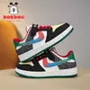 Zapatos para Niños Babudou Otoño e Invierno 2025 Niños Medianos y Grandes Zapatos Deportivos de Cuero Impermeables Estudiantes de Primaria Casuales Zapatos Aj