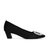 Edición Piel de Oveja Fiesta Nocturna de París~Satén de Seda Hebilla Cuadrada con Pedrería Boca Baja Tacón Medio Punta Cuadrada Zapatos de Boda para Mujer Zapatos Mary Jane