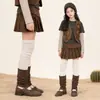 Calcetines altos casuales, sencillos y frescos estilo coreano para niñas, calcetines de algodón largos sin costuras, versátiles para primavera y verano, disponibles en pares individuales o dobles