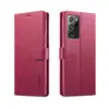 Para Samsung Note20 Funda Protectora para Teléfono Móvil de Piel de Ternero con Tarjetero Funda Magnética de Cuero para Note20 Ultra
