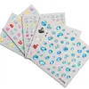 Zhengxiang Cyber Celebrity INS Pegatina de Uñas con Relieve 5D Pegamento Suave Amor Año Nuevo Pegatina para Uñas DIY Conejo de Cristal Año Pegatina para Uñas