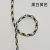 Corda Redonda de Poliéster com Alma Torcida de 4mm Pontos de Salto Dopamina Corda Trançada Artesanal DIY Corda Decorativa para Pendurar Corda para Pulseira Paracord Corda Longa