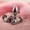 Plug Anal de Cauda Sexy Removível SM Cauda de Raposa Ferramenta de Corte Posterior Suprimentos Femininos Dilatador Anal Iniciante Pequeno