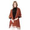 Nuevo invierno europeo y americano para hombres y mujeres, bufanda chal monocolor, venta al por mayor de fábrica, bufanda chal de imitación de cachemira de color sólido, afelpado