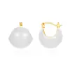 Pendientes de Moda Esmaltados de Colores Vintage con un Diseño Tridimensional Estilo Hong Kong, Pendientes de Tendencia Nicho Otoño e Invierno al por Mayor
