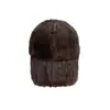 Gorra de béisbol de felpa con rayas verticales de invierno para mujer, gorra de pico de imitación de conejo engrosada, estilo coreano, cálida, hace que la cara se vea más grande, sombrero para circunferencia de cabeza grande