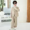 Comercio Exterior Transfronterizo Elegante Traje Británico para Niños Conjunto Traje de Boda Paje Ropa Formal Traje para Niños Ropa para Presentación de Piano