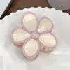 Estilo Coreano Novo Ins Costura Flor Grampo de Cabelo Textura Alta Qualidade Suave Meio Cabelo Versátil Acessórios de Cabelo Pinça Tubarão Feminina