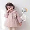 Conjunto de Invierno Estilo Dulce para Niñas Ropa de Invierno Bebé Niña Chaqueta de Plumas de Pato Blanca Pantalones Capa Base Conjunto de Dos Piezas Pequeño Huzhou Zhili