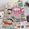 Manta Fofa do Crayon Shin Manta de Soneca para Crianças do Jardim de Infância Cobertor de Cama Dormitório de Estudante Cama Cama Manta de Cama Uso Duplo