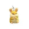 Chaveiro Pingente de Hamster Coelho Fofo Boneca Pingente de Mochila Brinquedo de Pelúcia Atacado Mini Boneca Recheada Pequena Figura