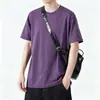 Camiseta Roman de Manga Curta Lyocell Natural Fresca de Verão 2026 para Homens e Mulheres, Camiseta Trendy de Seda Gelada de Secagem Rápida e Peso Pesado