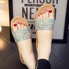 Pantuflas de lino de verano para mujer, para casa, silenciosas, para pareja, para piso de madera, primavera y otoño, absorbentes del sudor, venta al por mayor