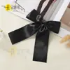Bolsa Negra Grande de Poliéster Cinta en la Cintura Lazo Hecho a Mano DIY Mitad Atado para el Cabello Regalo Lazo Decorativo Gama Alta