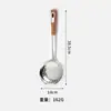 Espumadera Grande Espesada de Acero Inoxidable para Uso Doméstico, Adecuada para Sacar Albóndigas, Colador de Cocina, Cuchara Drenadora Comercial para Hot Pot
