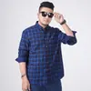 Camisa Talla Grande Hombre Manga Larga Casual Talla Extra Suelta Cuadros Camisa para Gordos Extra Grande Top