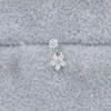 Pendientes de Acero Inoxidable Enchufables Transfronterizos Europeos y Americanos Gaibei Lujo Ligero Nicho Alta Calidad Forma de Corazón Labio Clavo