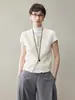 Colete Cinza Malhado Retro Americano com Zíper Duplo para Mulheres, Adequado para Primavera e Outono, Peça de Roupa Sem Mangas para Camadas