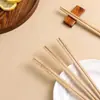 Novos Hashis de Bambu e Madeira para Catering Uso Doméstico na Cozinha Hashis de Bambu Sem Pintura e Sem Cera Hashis Carbonizados de Alta Qualidade para Uso em Hotéis e Restaurantes