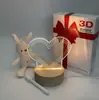 Luz de Noche 3D Acrílica con Base Luminosa de Madera Maciza Transfronteriza Ins Creativa Borrable DIY Tablero de Notas en Blanco para Mensajes
