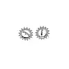 Joyería hecha a mano al por mayor transfronteriza, aretes de perlas DIY, soportes vacíos para aretes, aretes de girasol clásicos, accesorios versátiles