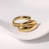 Anillo de Acero Inoxidable Lele Jewelry Transfronterizo Simple Moda Ins Estilo Geométrico Minimalista Anillo de Lujo Ligero Joyería Versátil