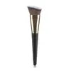 Brocha de Maquillaje Grande con Mango de Madera Transfronteriza, Brocha para Base, Brocha para Corrector, Brocha para Polvo Suelto, Brocha para Contorno, Brocha para Rubor, Herramienta de Belleza con Fuerte Agarre de Polvo