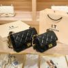 Bolso para Mujer Estilo Coreano Primavera y Verano Nuevo Trendy Estilo Chanel Cuero Suave Cuadrado Gordo Diamante Acolchado Cadena Bolso de Hombro Cadena Gruesa a la Moda