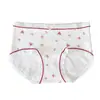 Nova Roupa Íntima Feminina Doce com Laço, Algodão Puro, Gancho Estendido, Cintura Média, Confortável e Respirável, Calcinha para Meninas