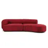 Sofá de Forma Especial Normcore Italiano Qiyu Lujo Accesible Sala de Estar Capa Plana Grande Villa Combinación de Muebles de Diseñador Sofá Curvo
