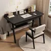 Mesa de Madeira Maciça, Mesa Simples para Estudo de Aluno para Uso Doméstico, Mesa para Laptop de Quarto, Mesa de Estudo para Apartamento Pequeno, Largura 60cm