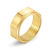 Suministro de comercio electrónico transfronterizo anillo giratorio octogonal de acero de titanio joyería nicho para hombre anillo de joyería estilo punk