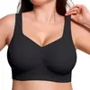 Comercio exterior transfronterizo Amazon TikTok sujetador de gelatina sin costuras con espalda cruzada soporte alto deportivo talla extra sujetador de lencería
