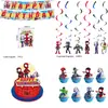 El juego de fiesta temático de Spider-Man y sus Amigos más vendido de Amazon con platos de papel, pancartas y globos