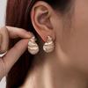 Pendientes de Moda Transfronterizos Europeos y Americanos de Estrella de Mar y Caracola para Mujer Verano Versátiles Tema Marino Pendientes de Gama Alta Pendientes Venta al por Mayor