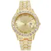 Nuevo Reloj de Diamantes de Moda para Hombres y Mujeres Lujosos Relojes Iced Out Calendario de Cuarzo Pulsera Unisex Reloj Regalo Caída