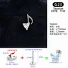 Aretes de aleación de titanio G23 de 1.2 mm de grosor con rosca interna, ear cuffs simples y exquisitos en forma de corazón con diseño de garra extendida