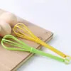 Batidor de Huevos Herramienta de Cocina para Hornear Batidor de Crema Casero Manual Mini Batidor de Huevos de Plástico Espumador de Leche