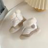 Botas de Neve para Bebê, Sapatos de Algodão Forrados com Lã para Meninos, Sapatos para Bebê e Criança Pequena, Solas Macias, Sapatos para Bebê de 0 a 1 Ano, Outono e Inverno Feminino