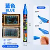 Caneta de Giz Líquido LED de 8 Cores para Quadro de Publicidade, Pintura Infantil, Sem Poeira, Fácil de Apagar, Lavável, Caneta de Vidro Apagável DIY