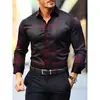 2026 Camisa Masculina Transfronteiriça de Manga Longa Camisa Casual da Moda Roupa Masculina de Negócios Listrada Fornecimento Exclusivo Transfronteiriço