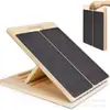 Tabla de Estiramiento de Madera Estirador de Pantorrilla Plegable Ajustable Pedal de Yoga para Pie y Pierna Equipo de Ejercicio Fitness para Exteriores