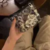 Bolsa de Rede para Armazenamento de Gato de Desenho Animado Transparente Portátil Bolsa de Maquiagem Batom Base Joias Sacola para Armazenamento de Diversos