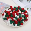 0.8cm-3cm de alto elástico color mixto bola de pelo pequeña materiales DIY hechos a mano en stock suficientes
